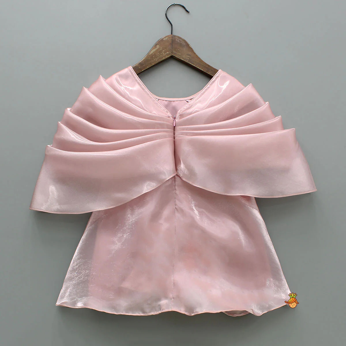 Pink Artificial Flowers Embellished Dress - Image 2
