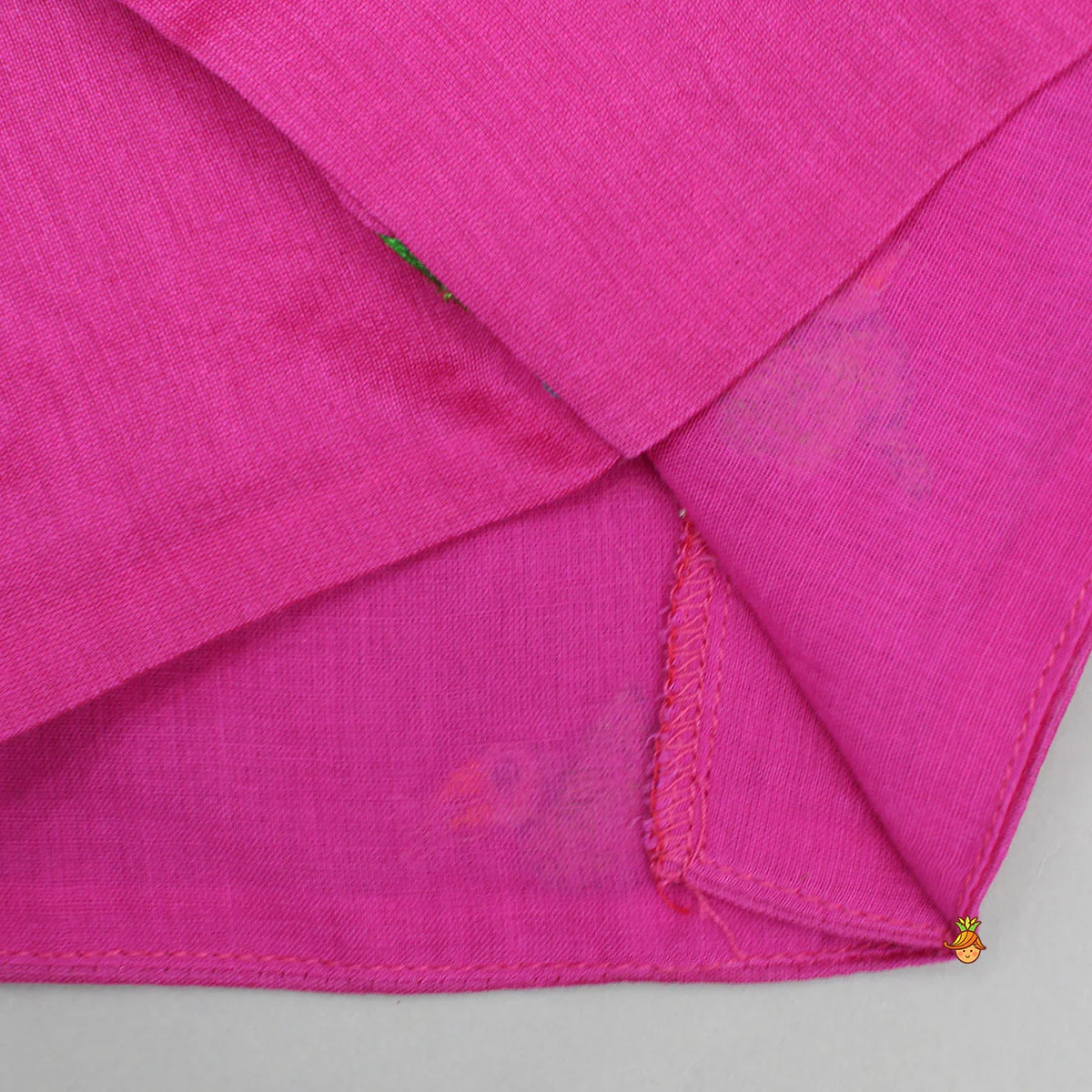Pink Bird Embroidered Top And Lehenga - Image 5