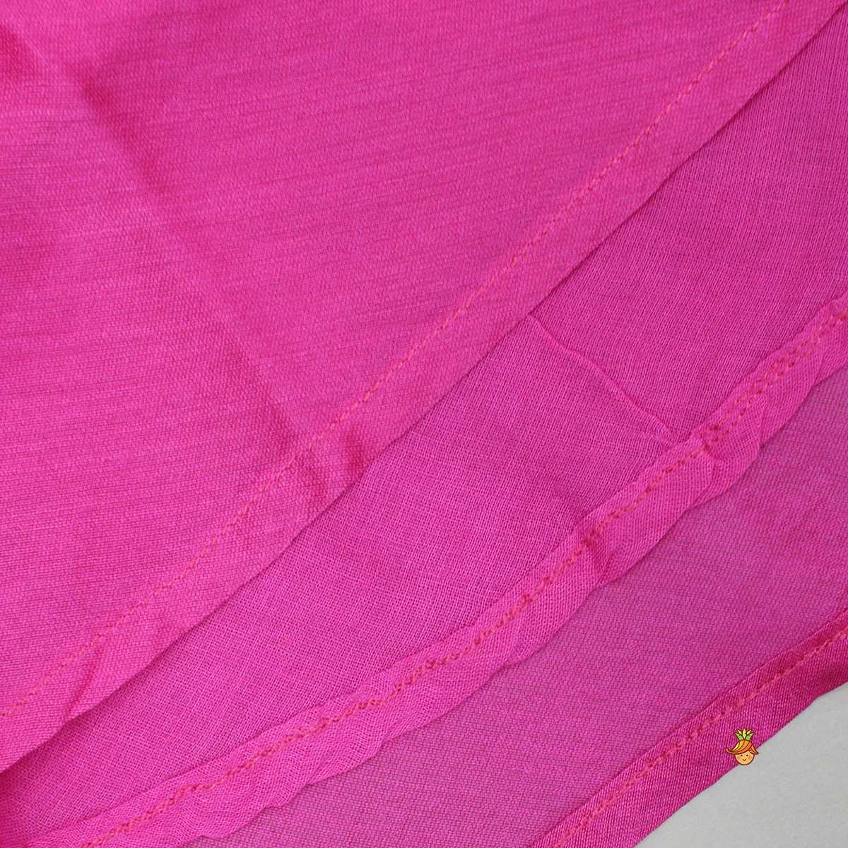 Pink Bird Embroidered Top And Lehenga - Image 6