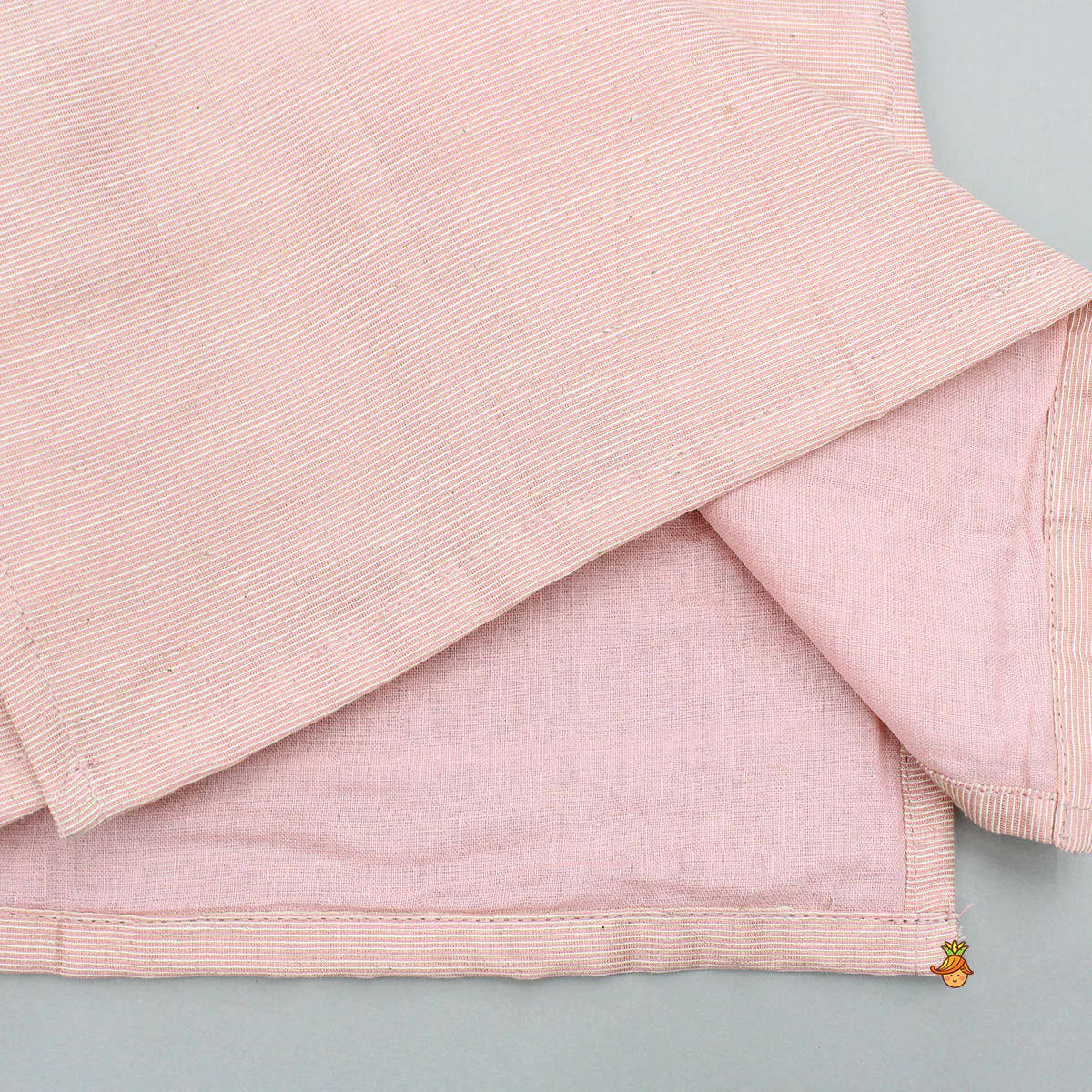 Pink Chanderi Kurta With Stylish Embroidered Jacket And Pyjama - Image 7