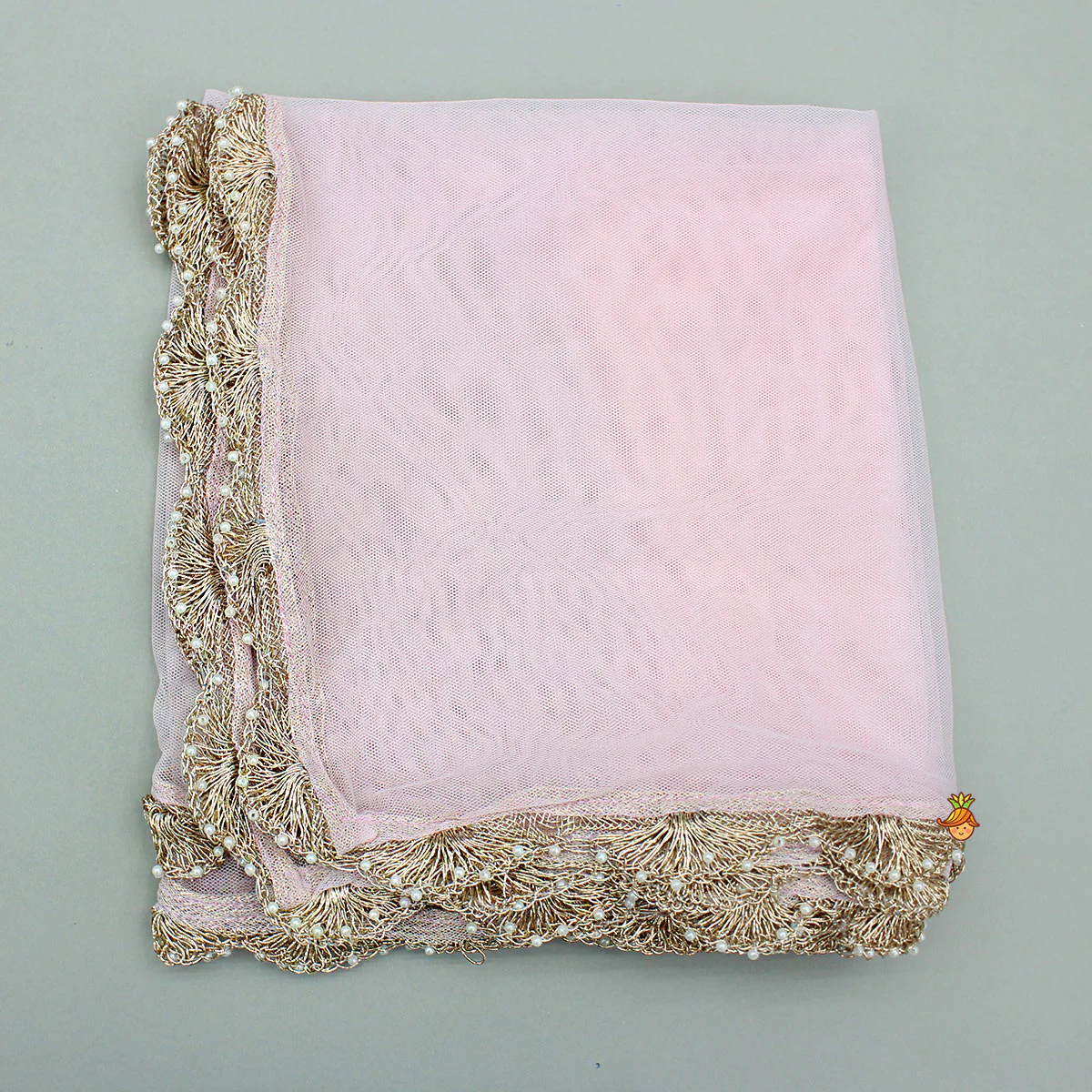 Pink Floral Embroidered Stylish Hem Top With Palazzo And Dupatta - Image 7