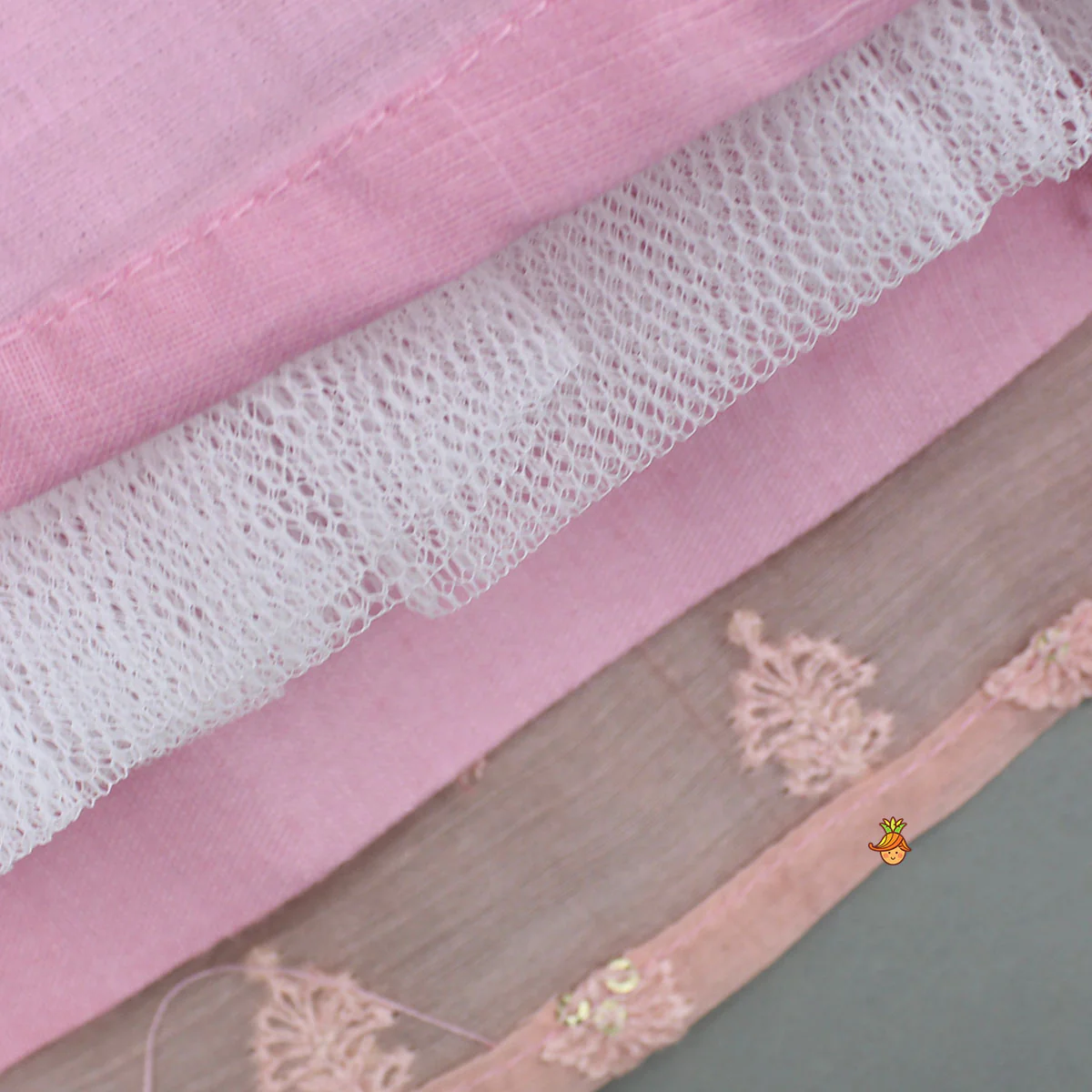 Pink Halter Neck Top With Ombre Lehenga - Image 12
