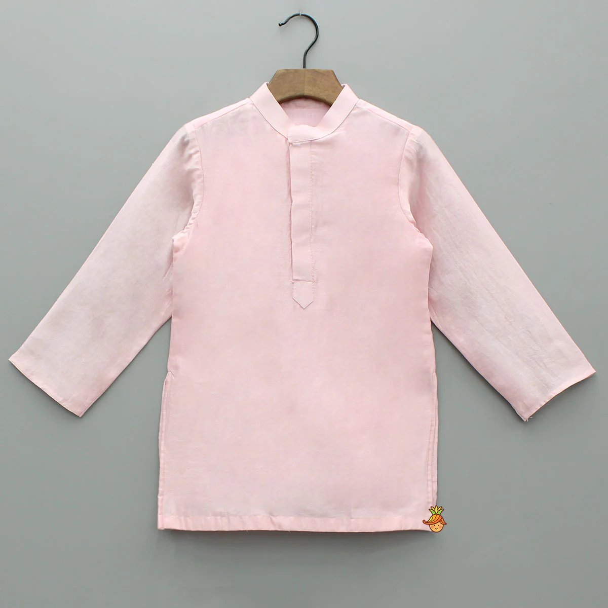 Pink Kurta With Floral Embroidered Jacket And Pyjama - Image 4