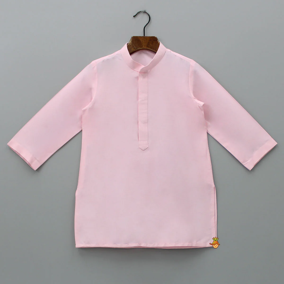 Pink Kurta With Hand Embroidered Floral Printed Jacket And Pyjama - Image 4
