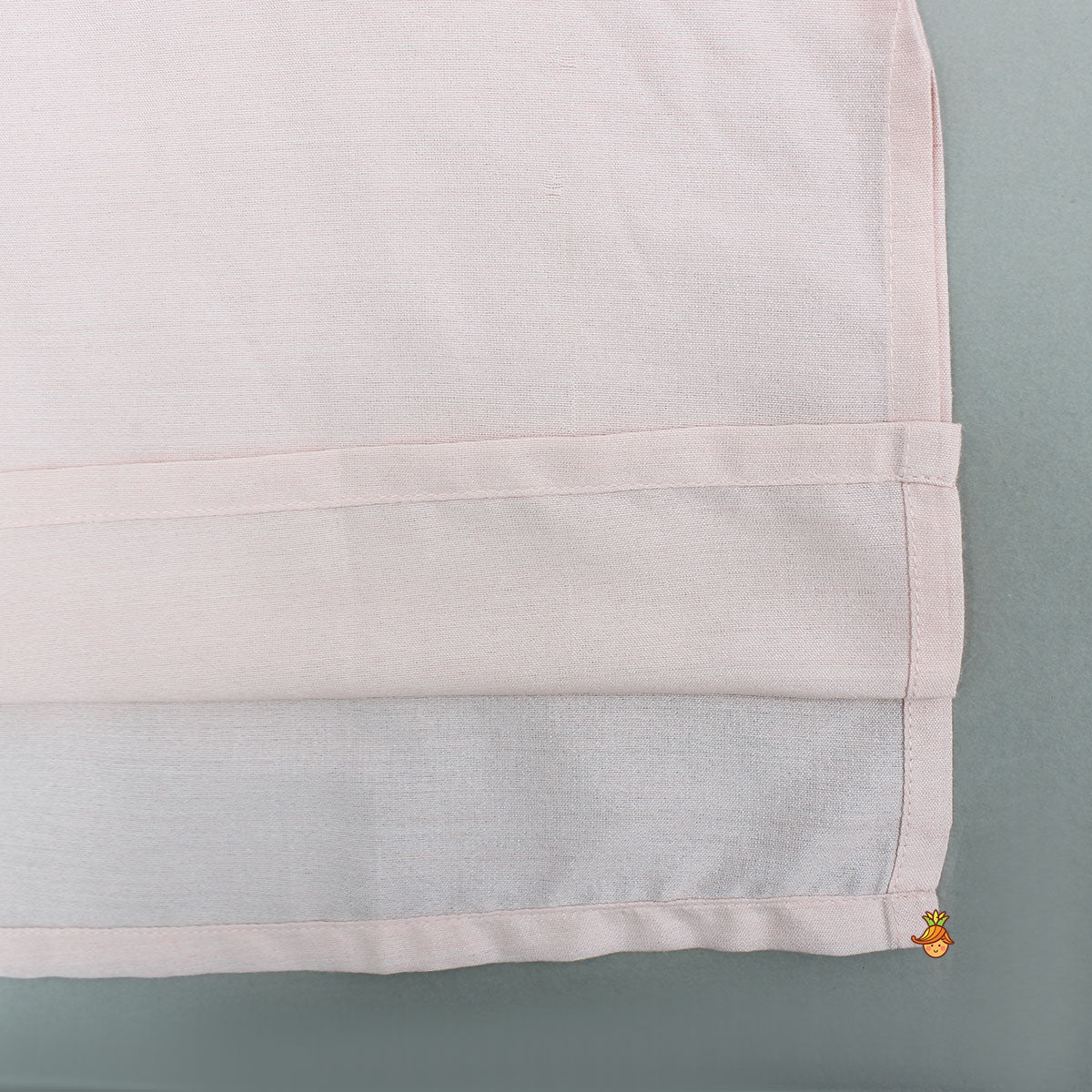 Pink Kurta With Side-Knot Detailed Shimmer Jacket And Pyjama - Image 7