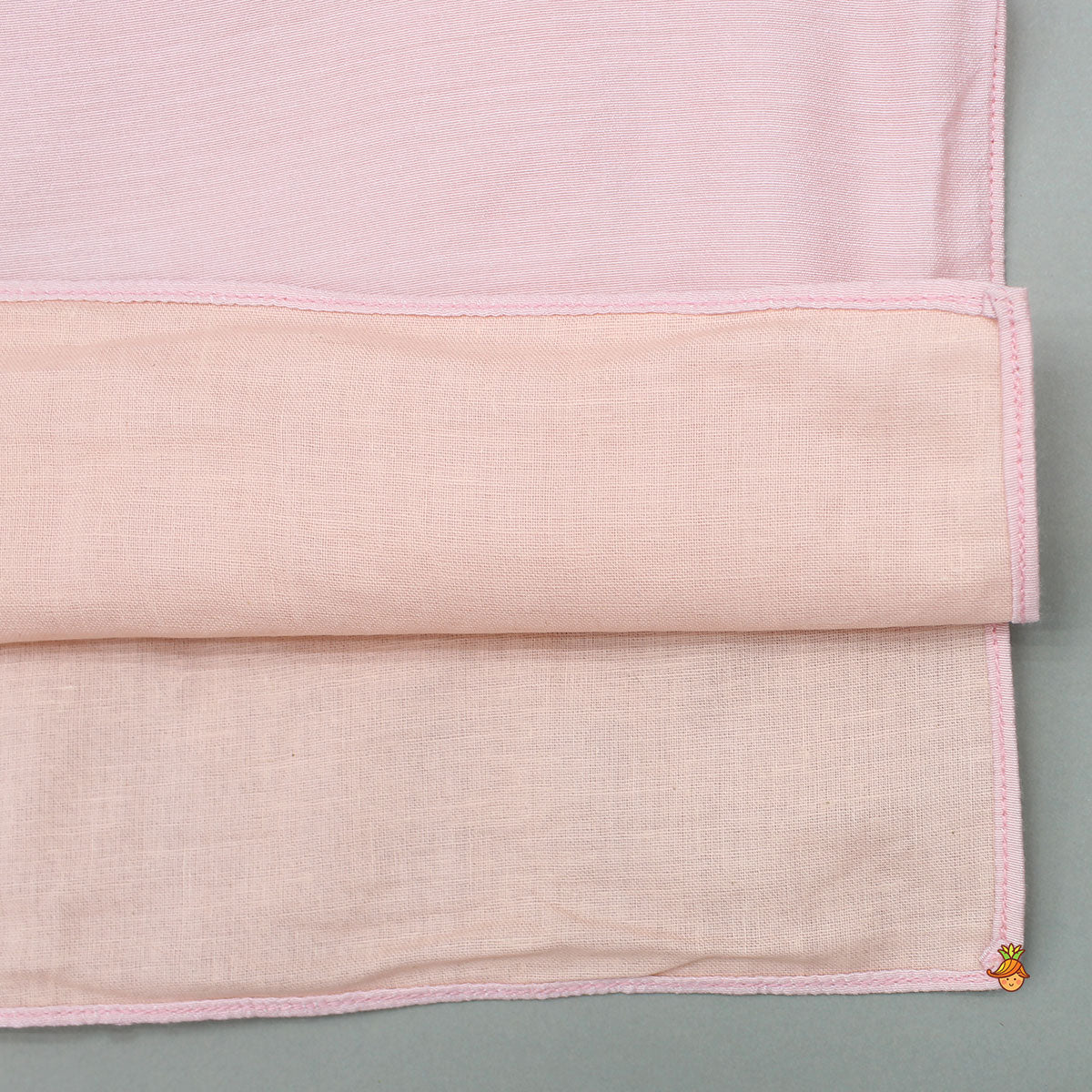 Pink Kurta With Zari Detailed Multi Tone Jacket And Pyjama - Image 7