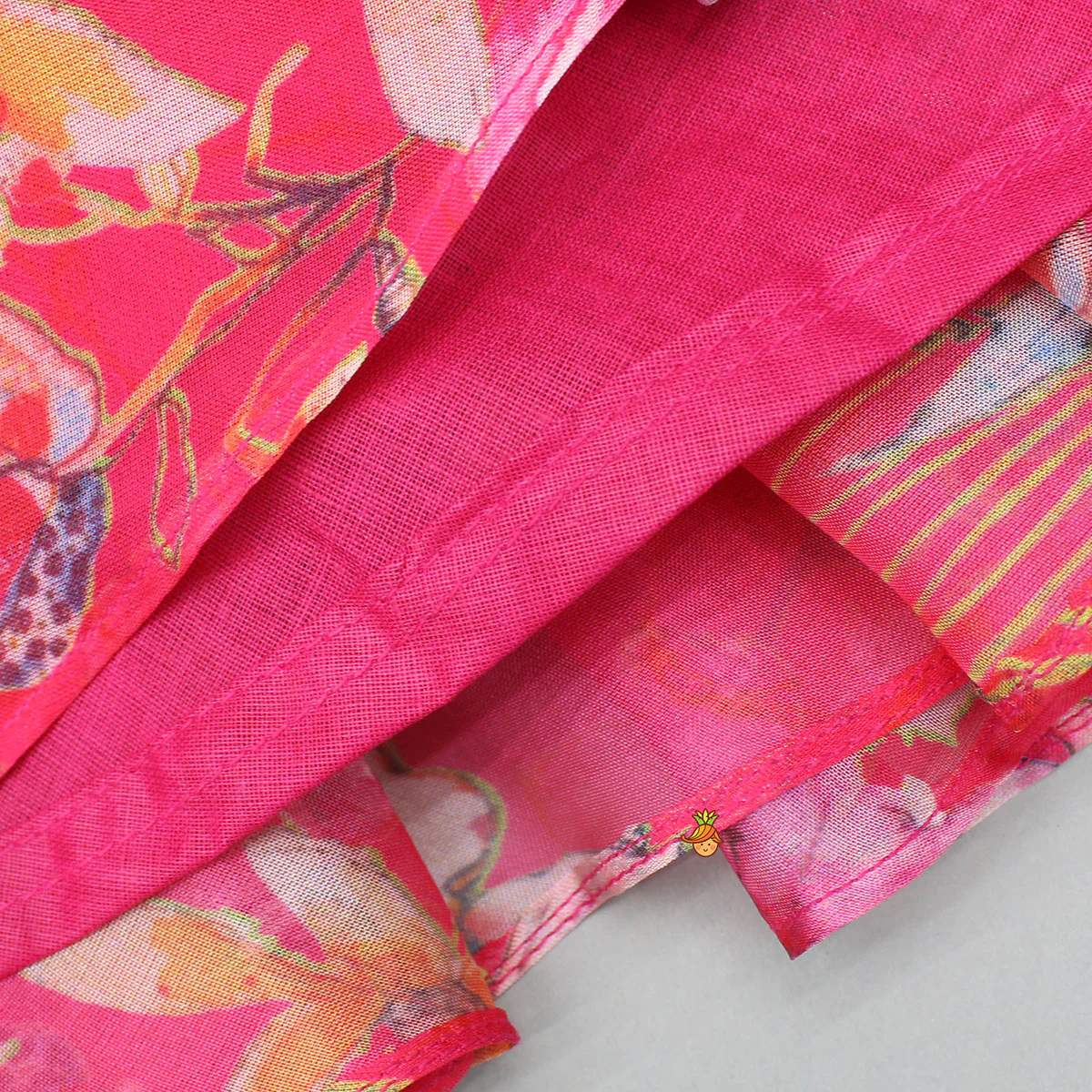 Pink Multicolour Printed Strappy Dress - Image 4
