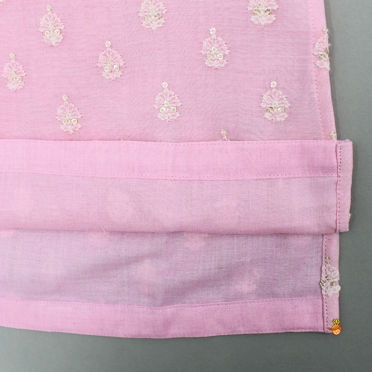 Pink Ombre Kurta With Off White Pyjama - Image 10