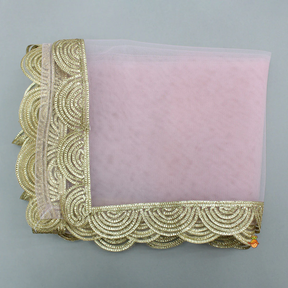 Pink Shimmery Sequin Embroidered Top With Flared Lehenga And Matching Dupatta - Image 12