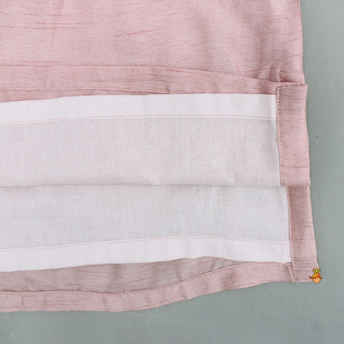 Pink Silk Kurta With Shimmery Pink Front Open Embroidered Jacket And Churidar - Image 9