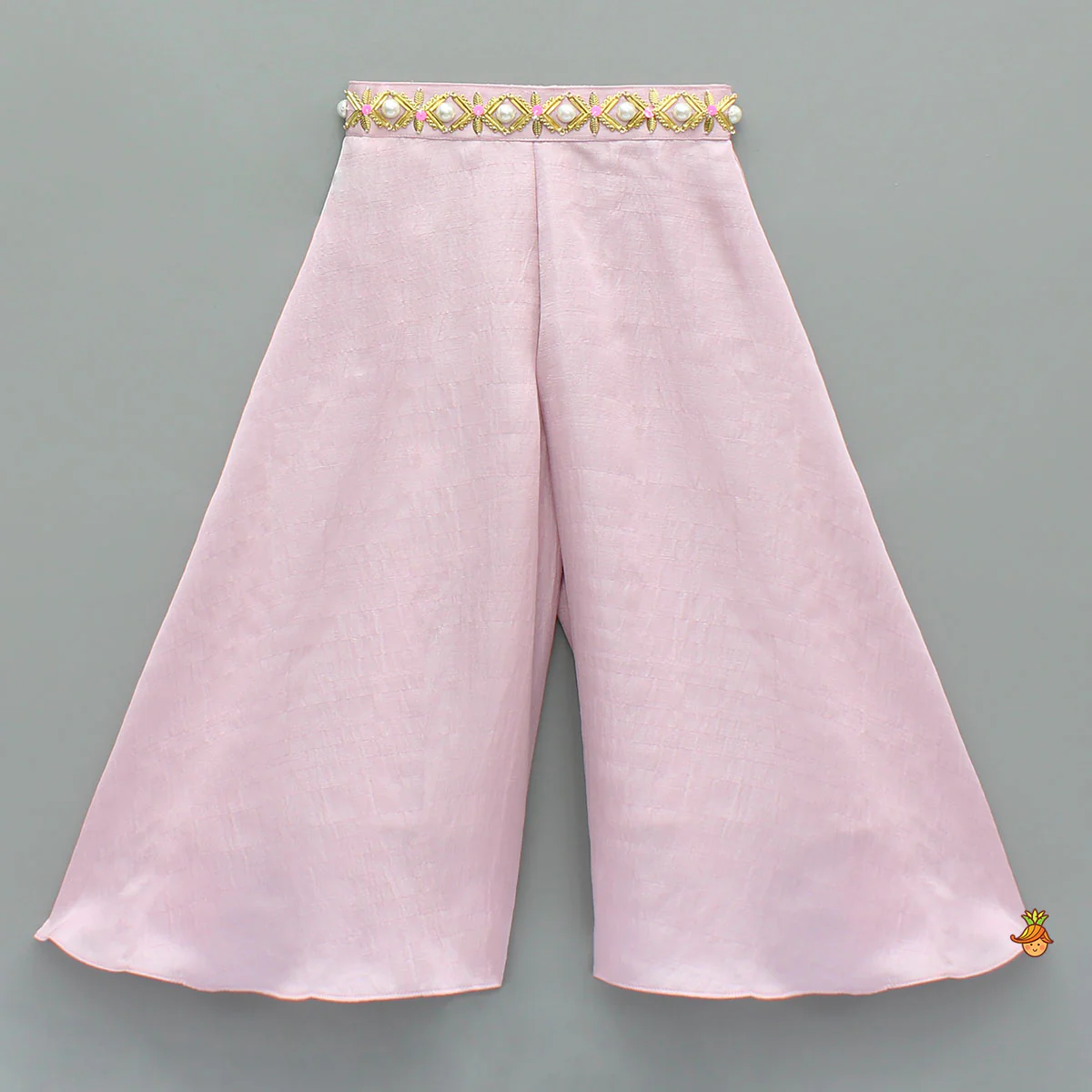 Pink Sweetheart Neck Top With Palazzo - Image 4