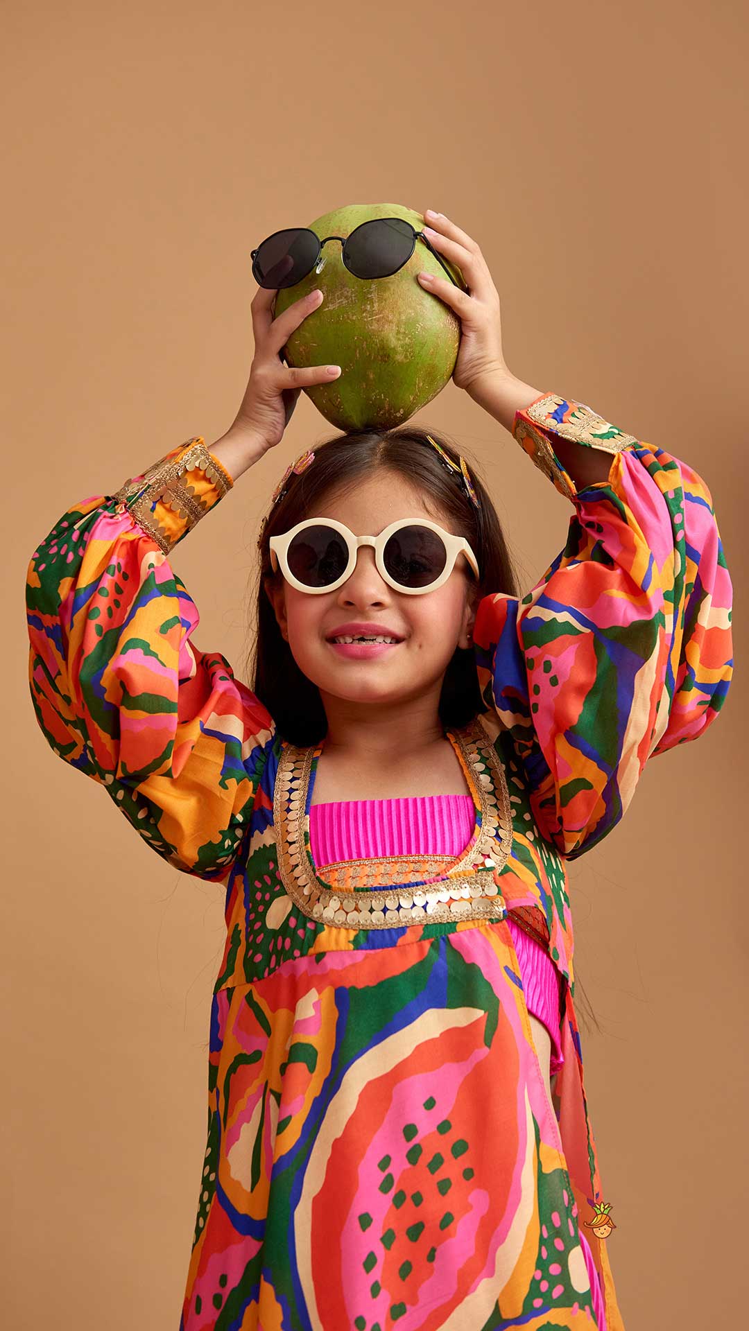 Pink Top With Side Slits Kurti And Patiala - Image 7