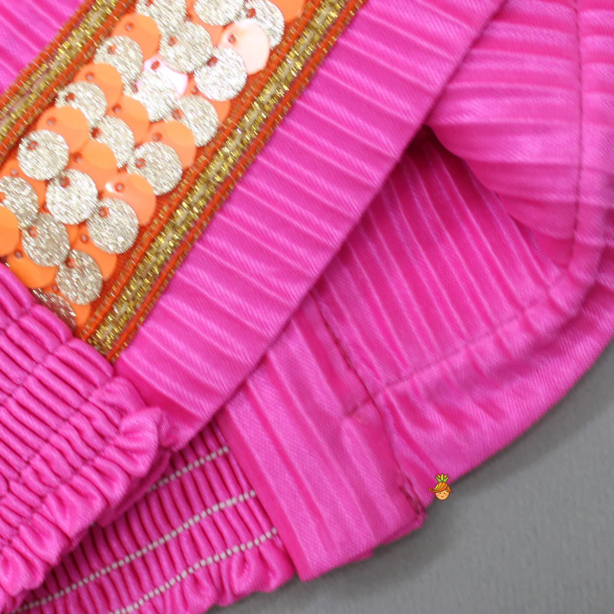 Pink Top With Side Slits Kurti And Patiala - Image 9