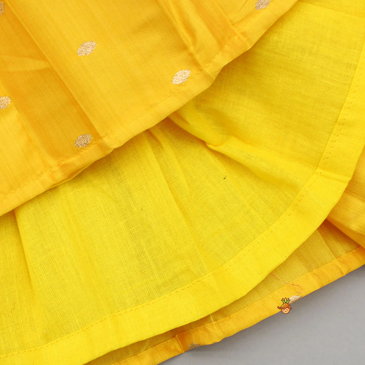 Pleat Detailed Butterflies Embroidered Top With Pleat Detailed Lehenga - Image 6