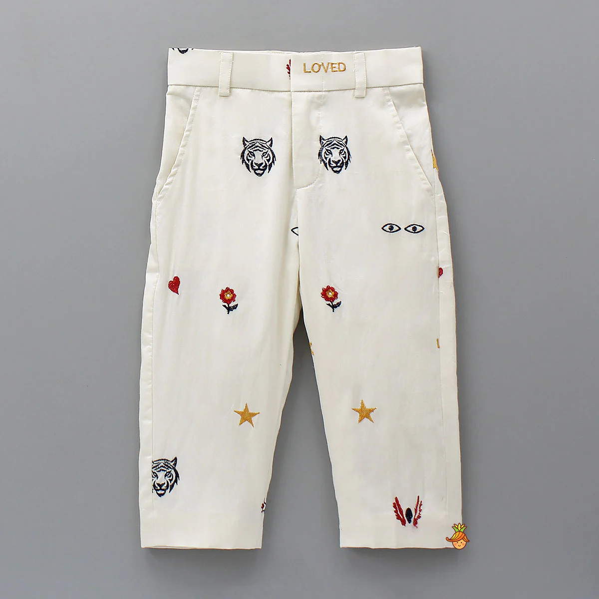 Pocket Detail Embroidered Blazer With Pant - Image 4