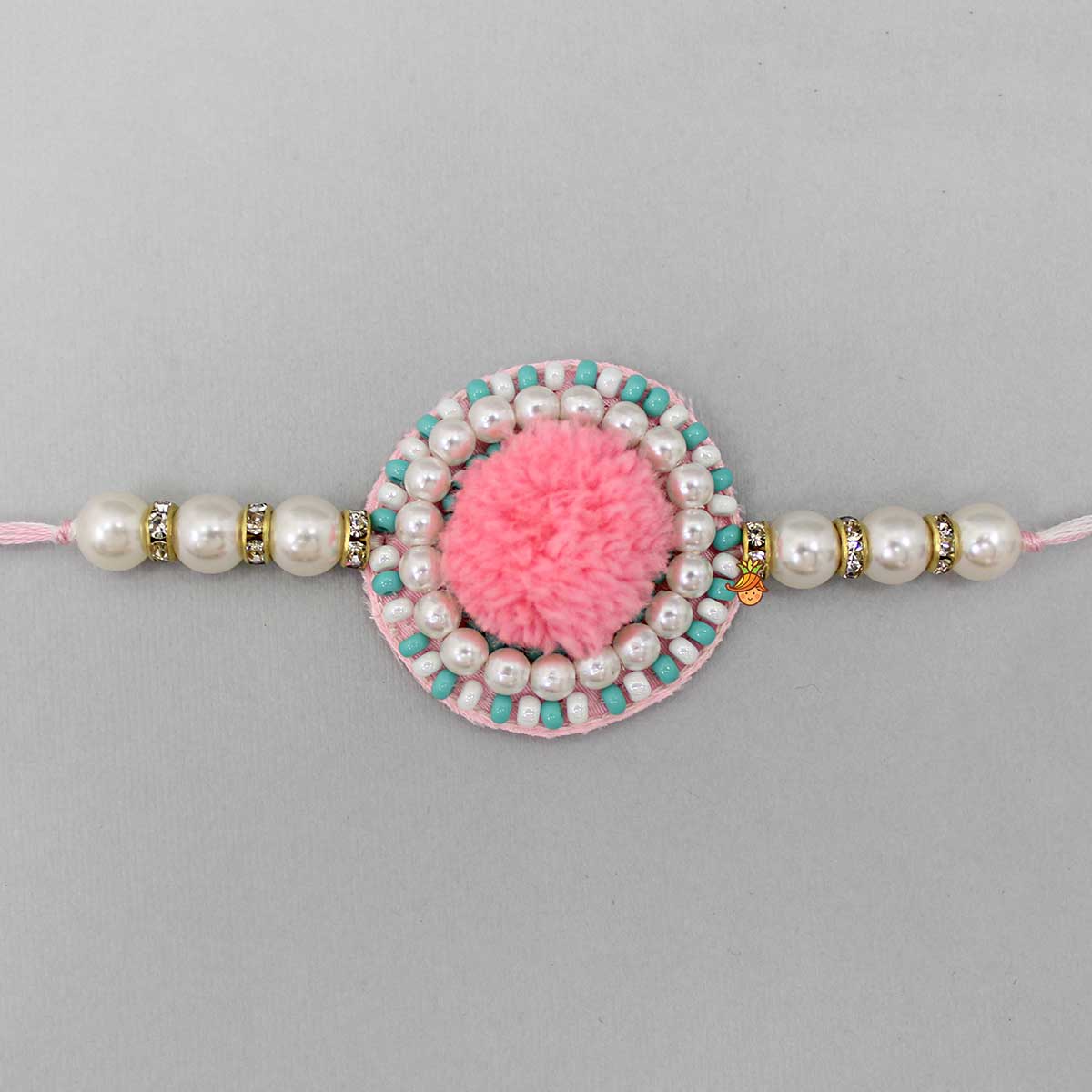 Pom Pom Enhanced Rakhi - Image 3