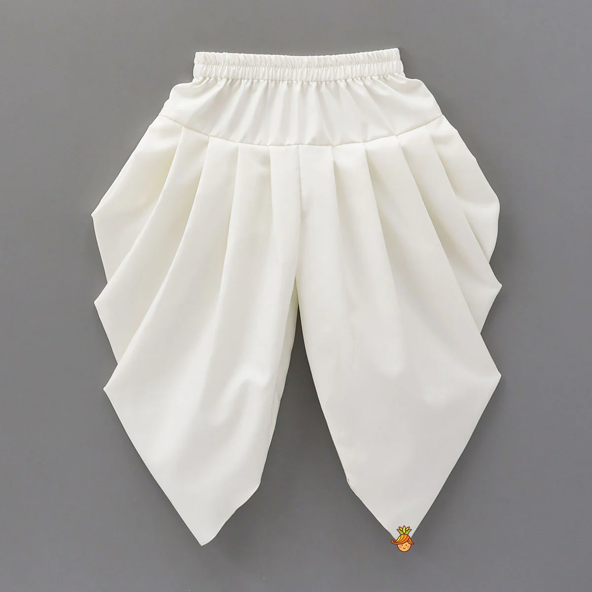 Potli Button Detail Kurta With Open Jacket And Dhoti - Image 5