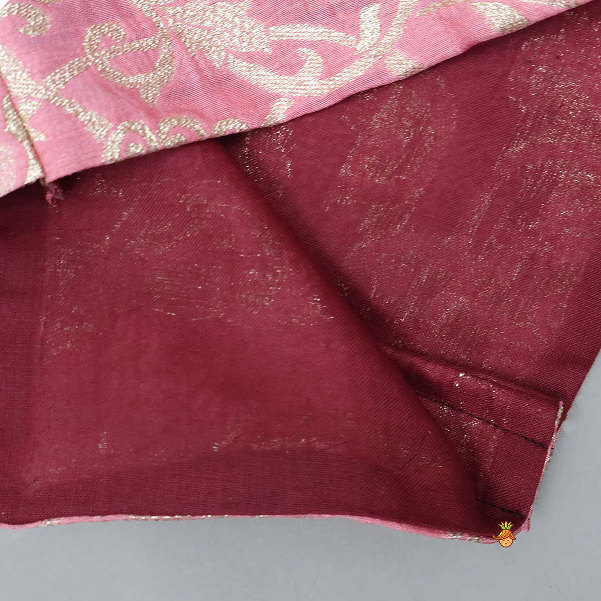 Potli Button Detail Kurta With Open Jacket And Dhoti - Image 8