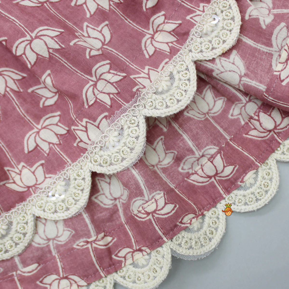 Printed Cotton Kurti And Flared Palazzo - Image 5