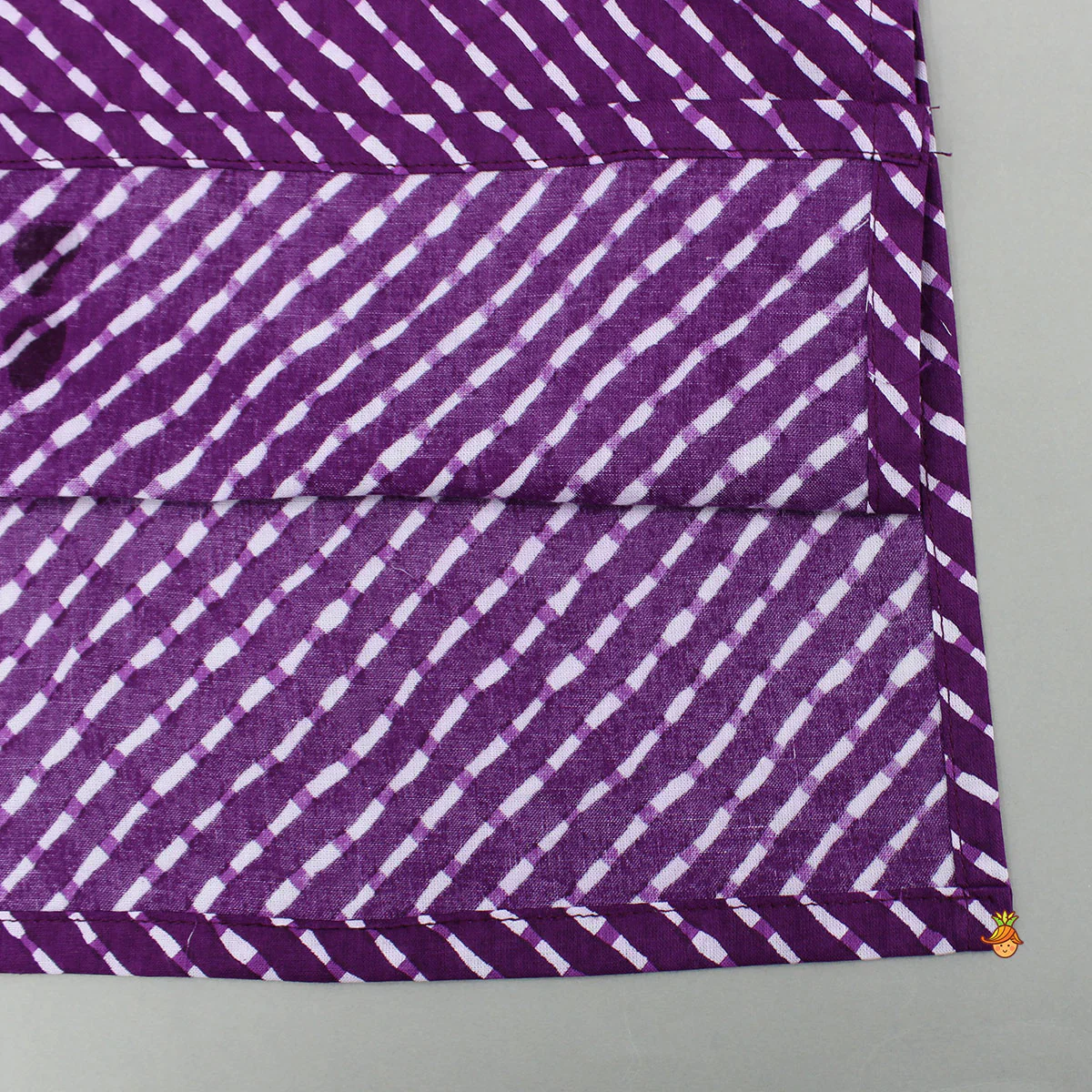 Printed Cotton Purple Kurta And Pyjama - Image 5