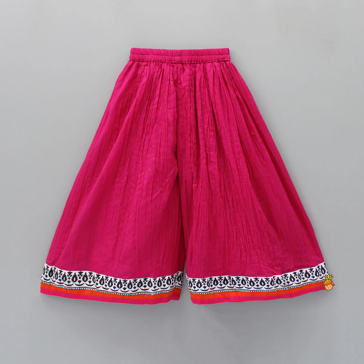 Printed Halter Neck Top With Pink Palazzo - Image 4