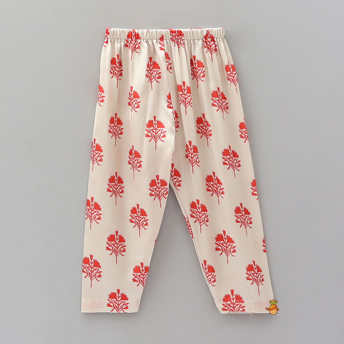 Printed Kurta With Embroidered Jacket And Matching Pyjama - Image 5