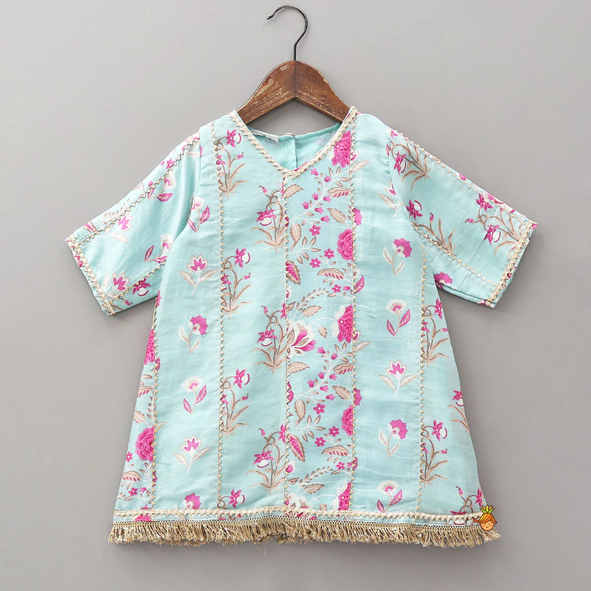 Printed Kurti And Matching Dhoti Pant - Image 3