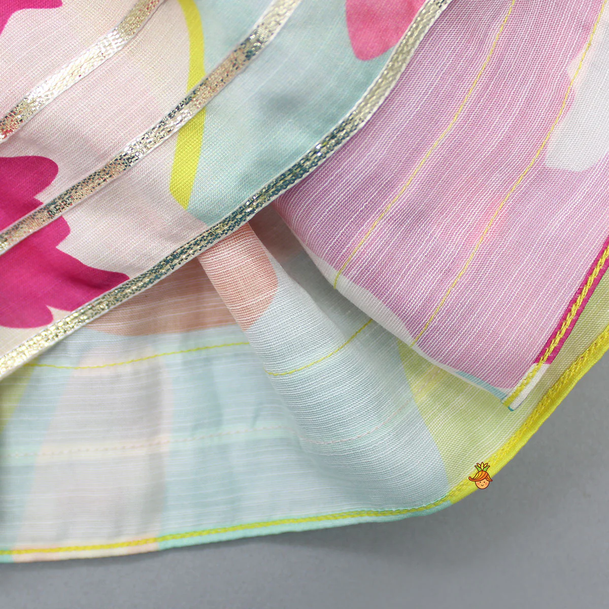 Printed Multicoloured Kurti With Patiala - Image 5