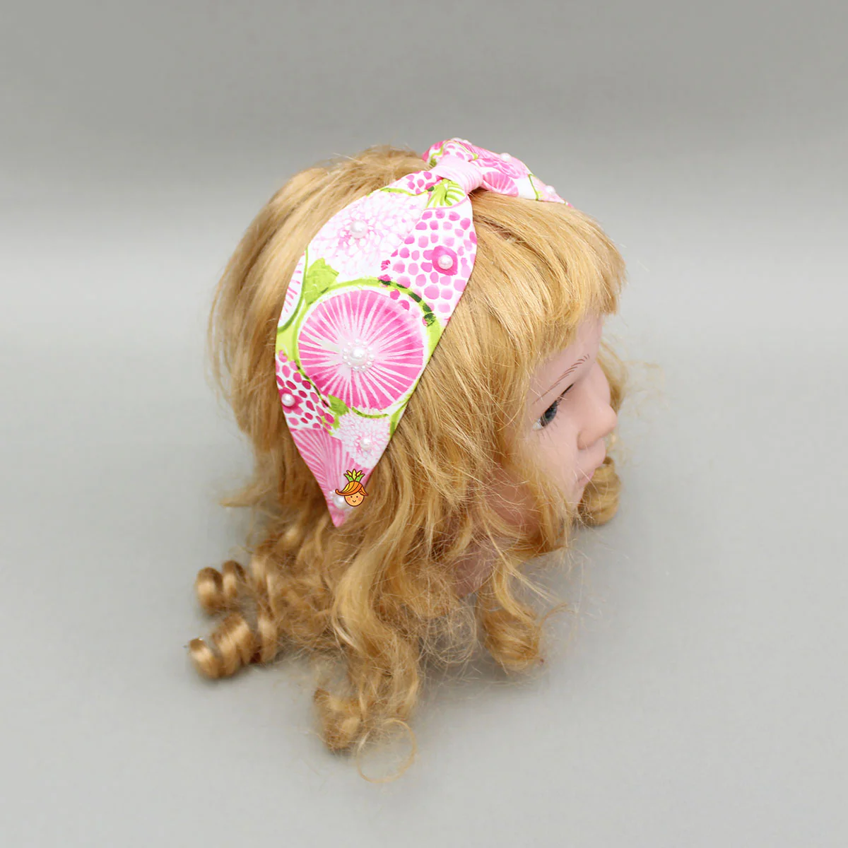 Printed Pink Hairband - Image 4
