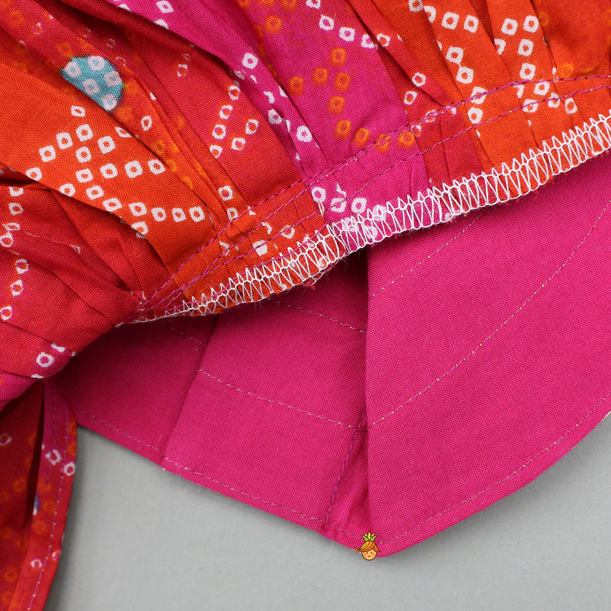 Printed Stylish Kurti And Lehenga With Attached Matching Potli And Dupatta - Image 6