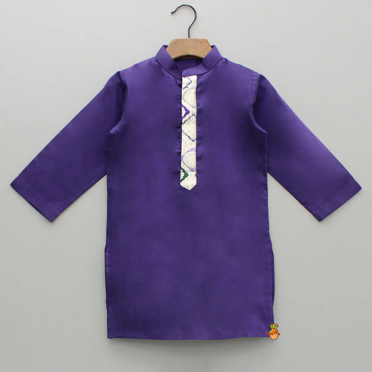 Purple Kurta And Brocade Jacket With Pant - Image 4