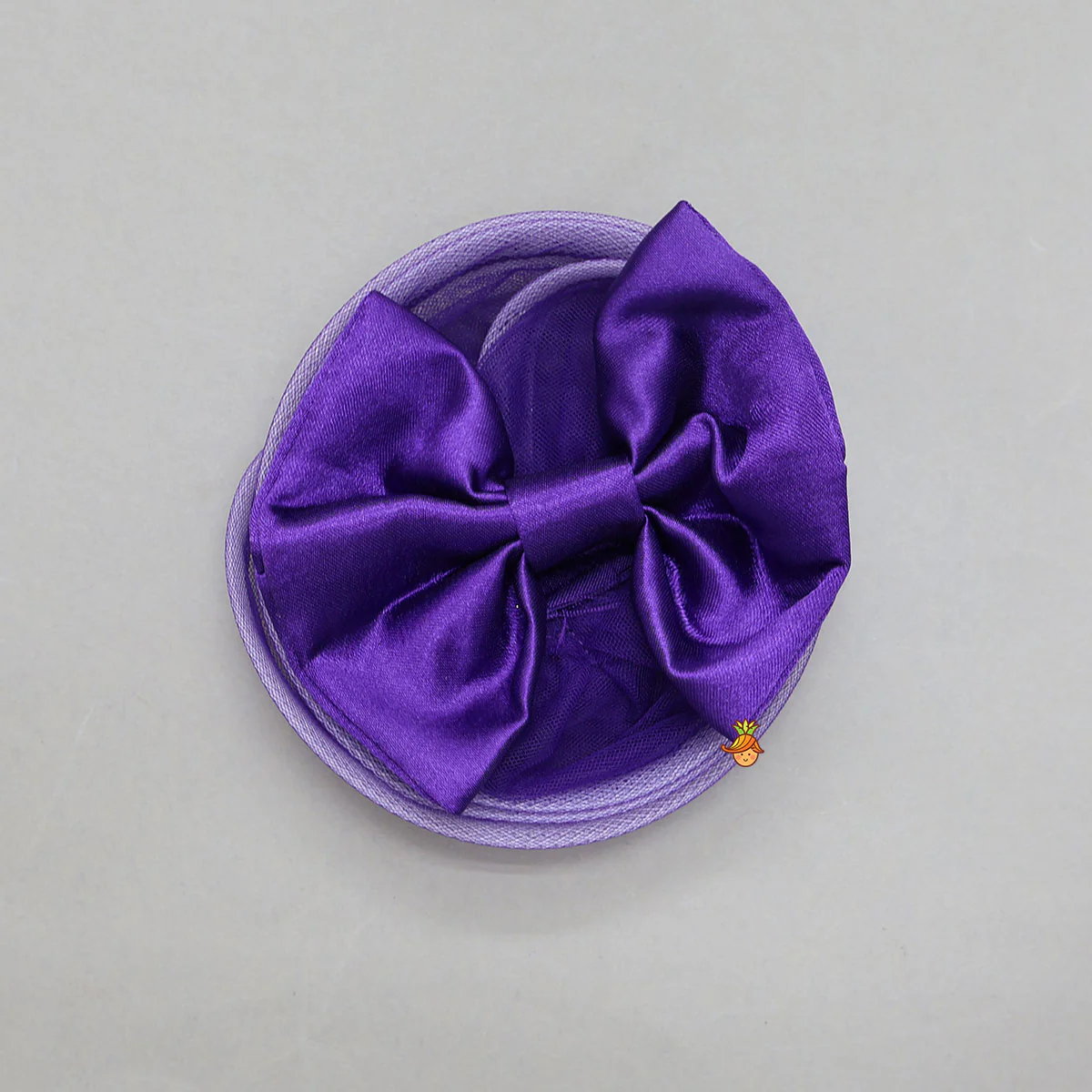 Purple One Shoulder High Low Dress With Matching Hair Clip And Detachable Bow - Image 7