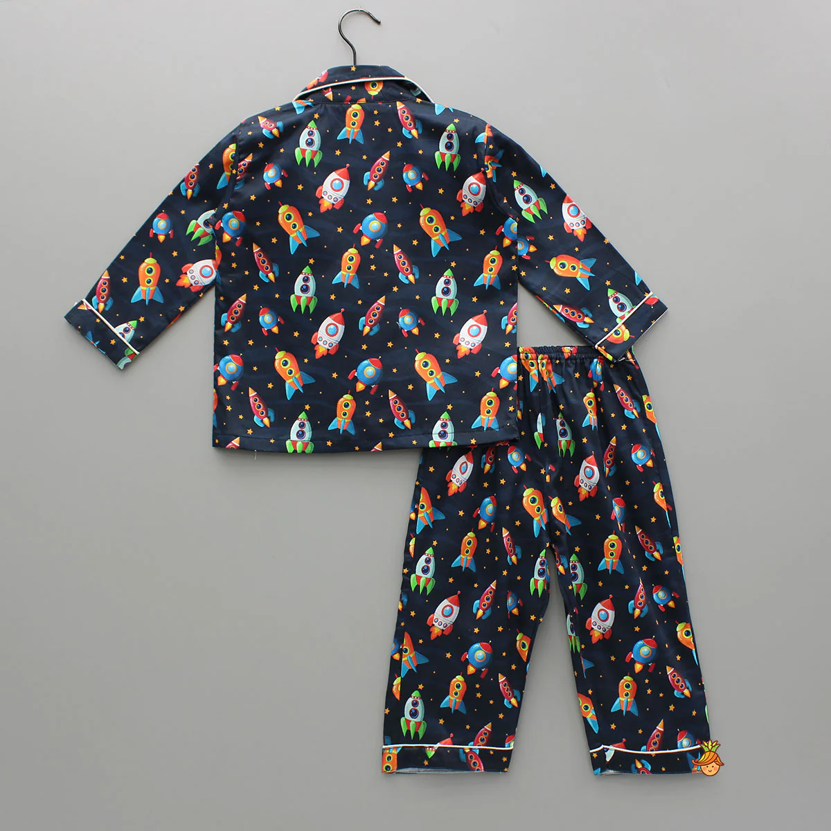 Rocket Ship Printed Sleepwear Set - Image 2