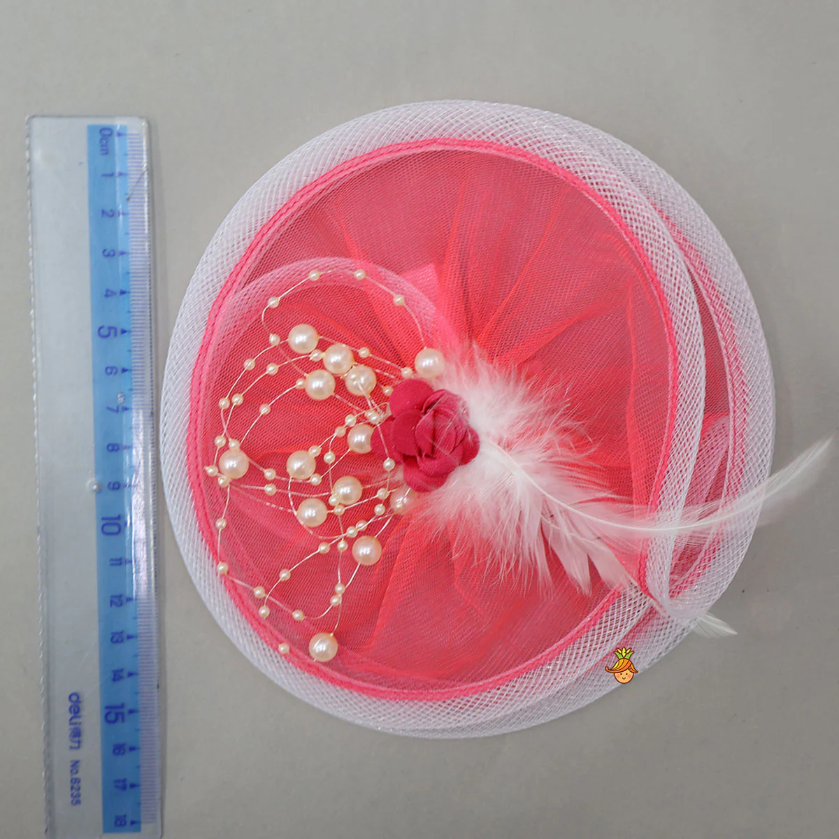 Rose Adorned Pink Alligator Hair Clip - Image 4