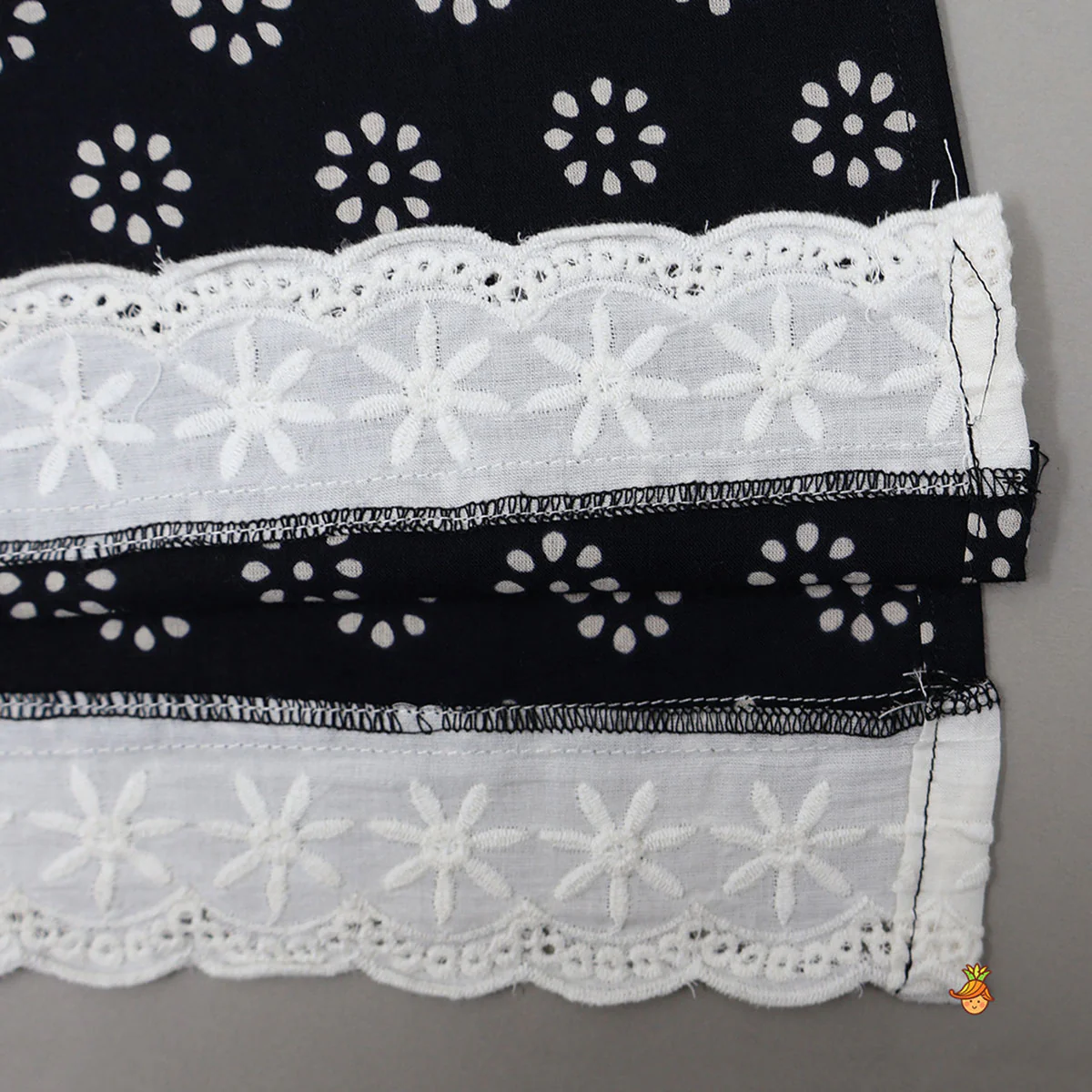 Round Neck Cotton Kurti With Matching Sharara - Image 5