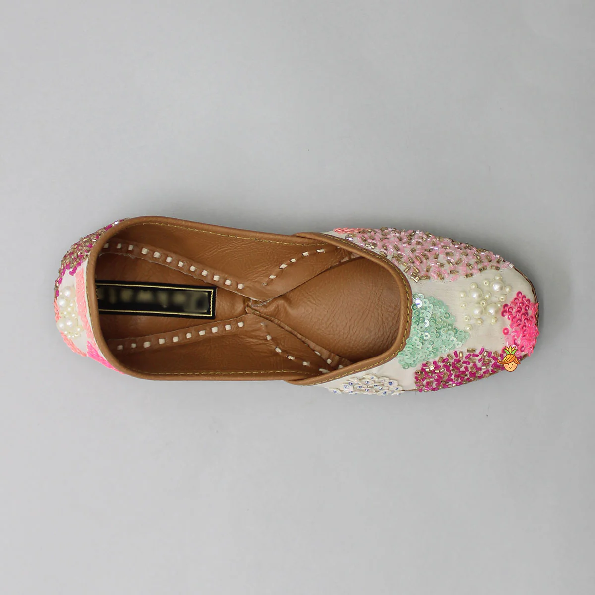 Sequin And Pearl Work Jutti - Image 5