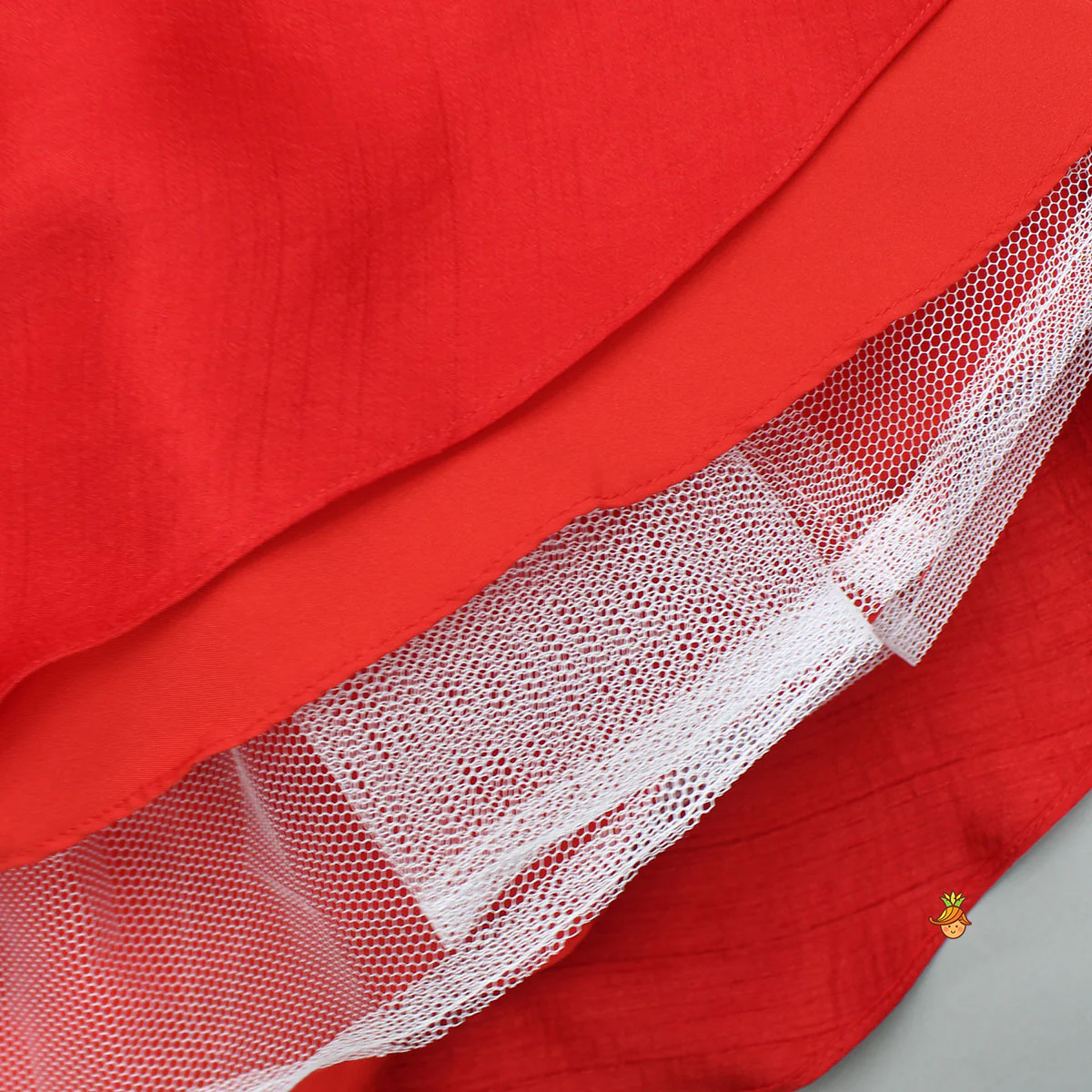 Sequin Embellished Red Top With Flared Lehenga - Image 6