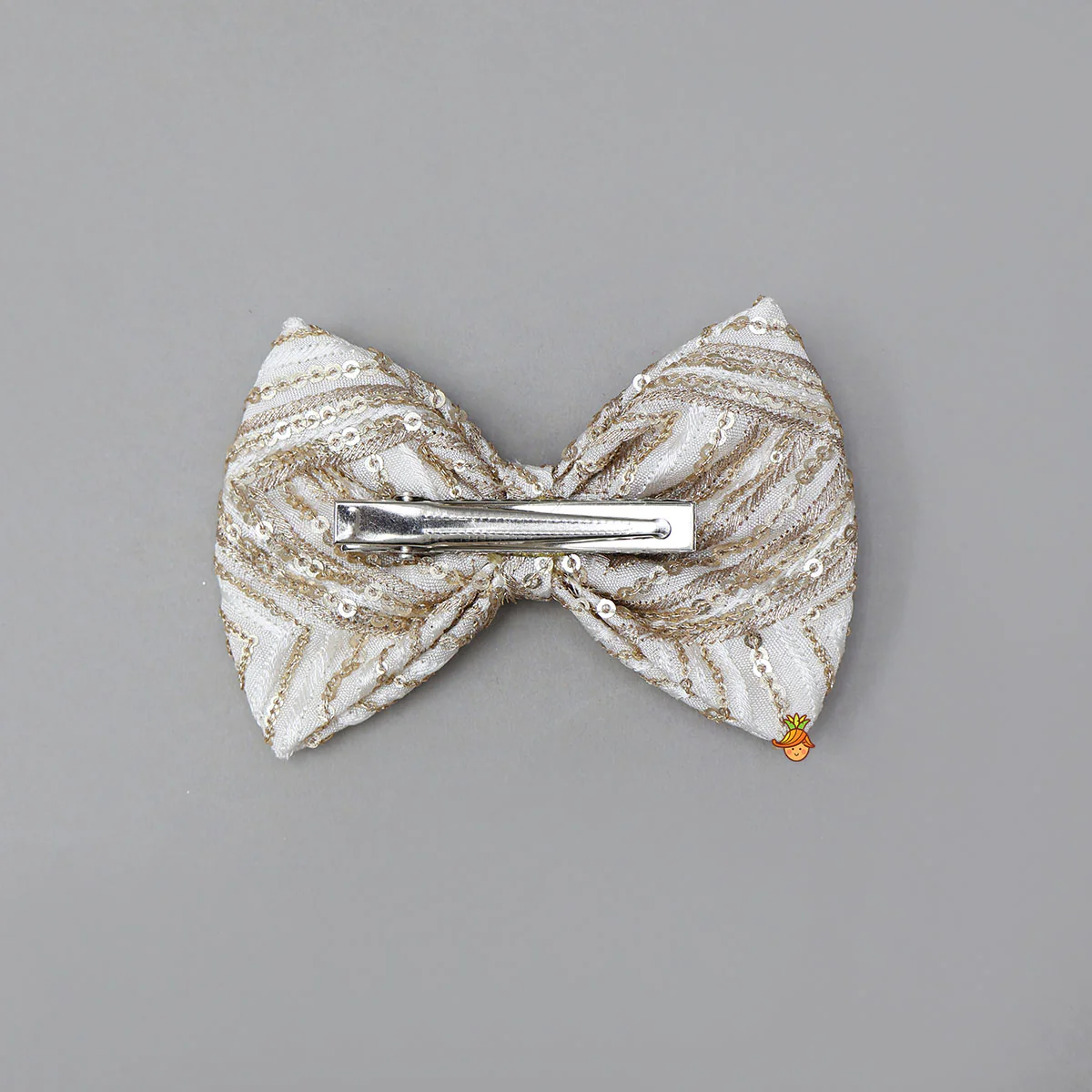 Sequined Bow Hair Clip - Image 2