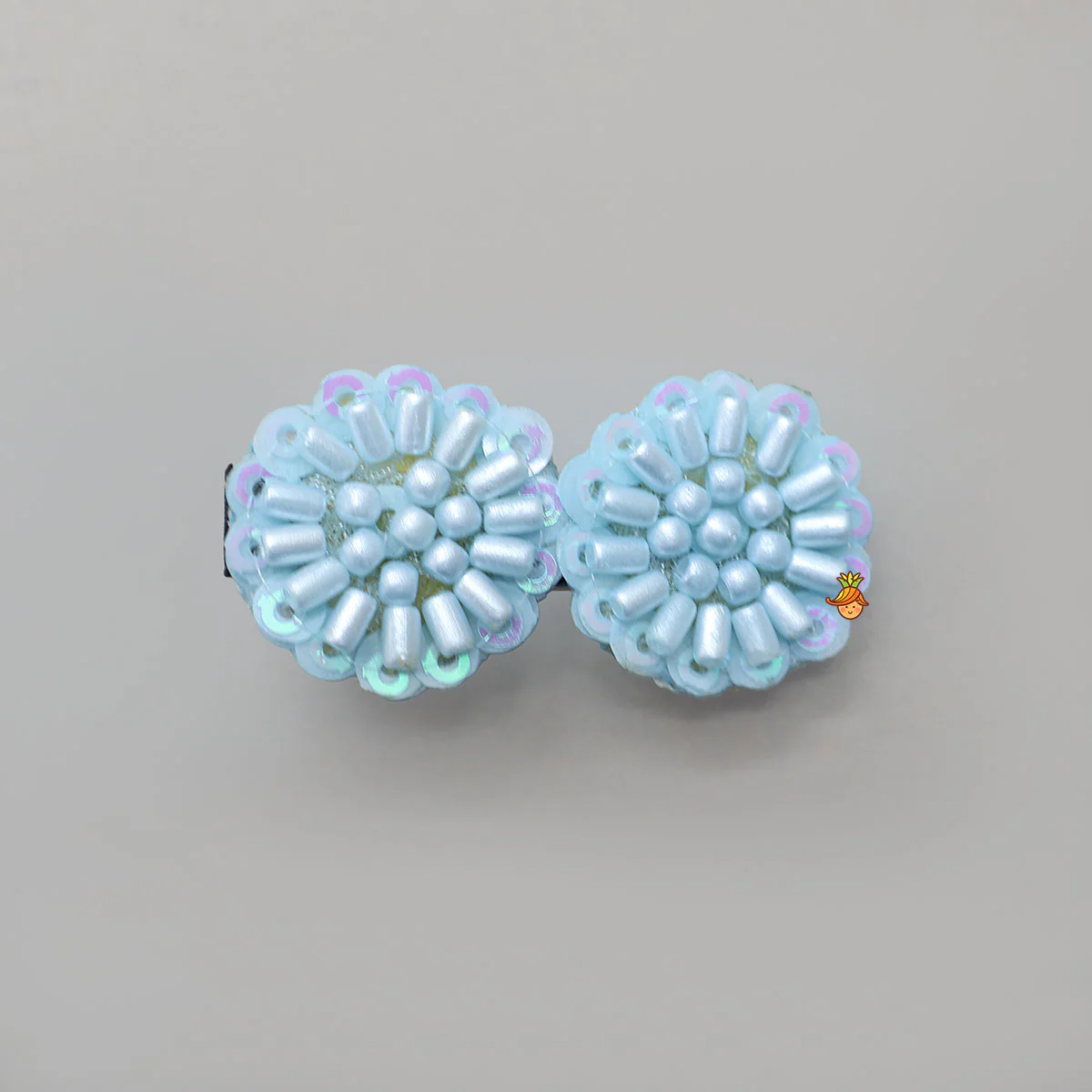 Sequins And Beads Work Hair Clips - Set Of 2 - Image 3