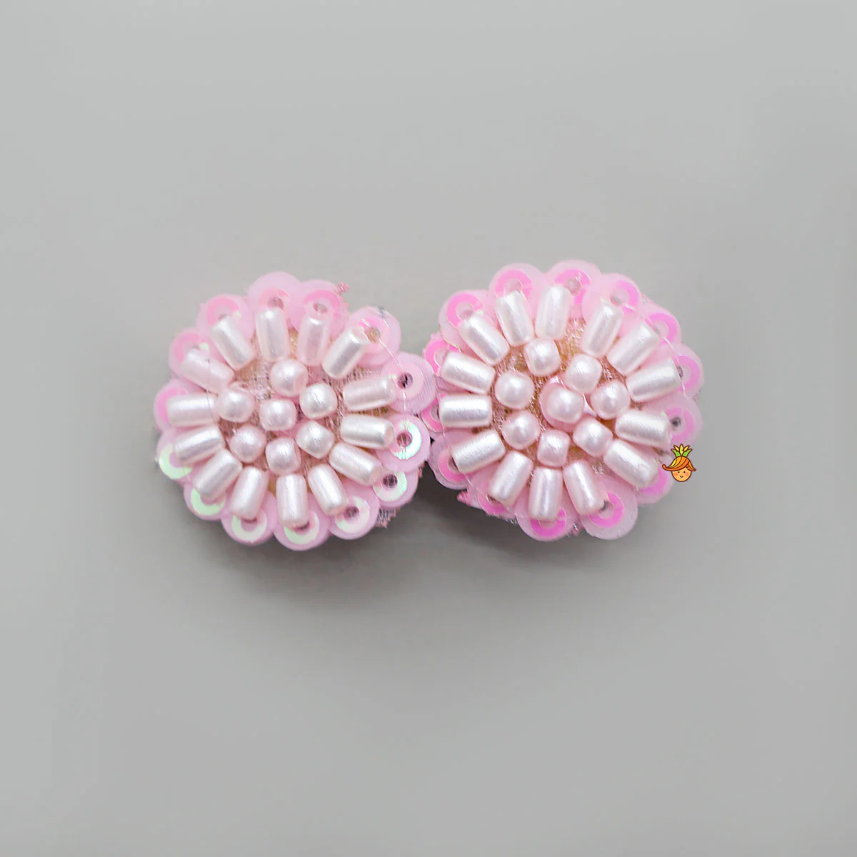 Sequins And Beads Work Hair Clips - Set Of 2 - Image 4