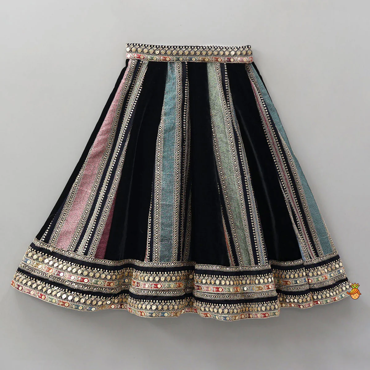 Sequins And Thread Work Top With Lehenga - Image 4