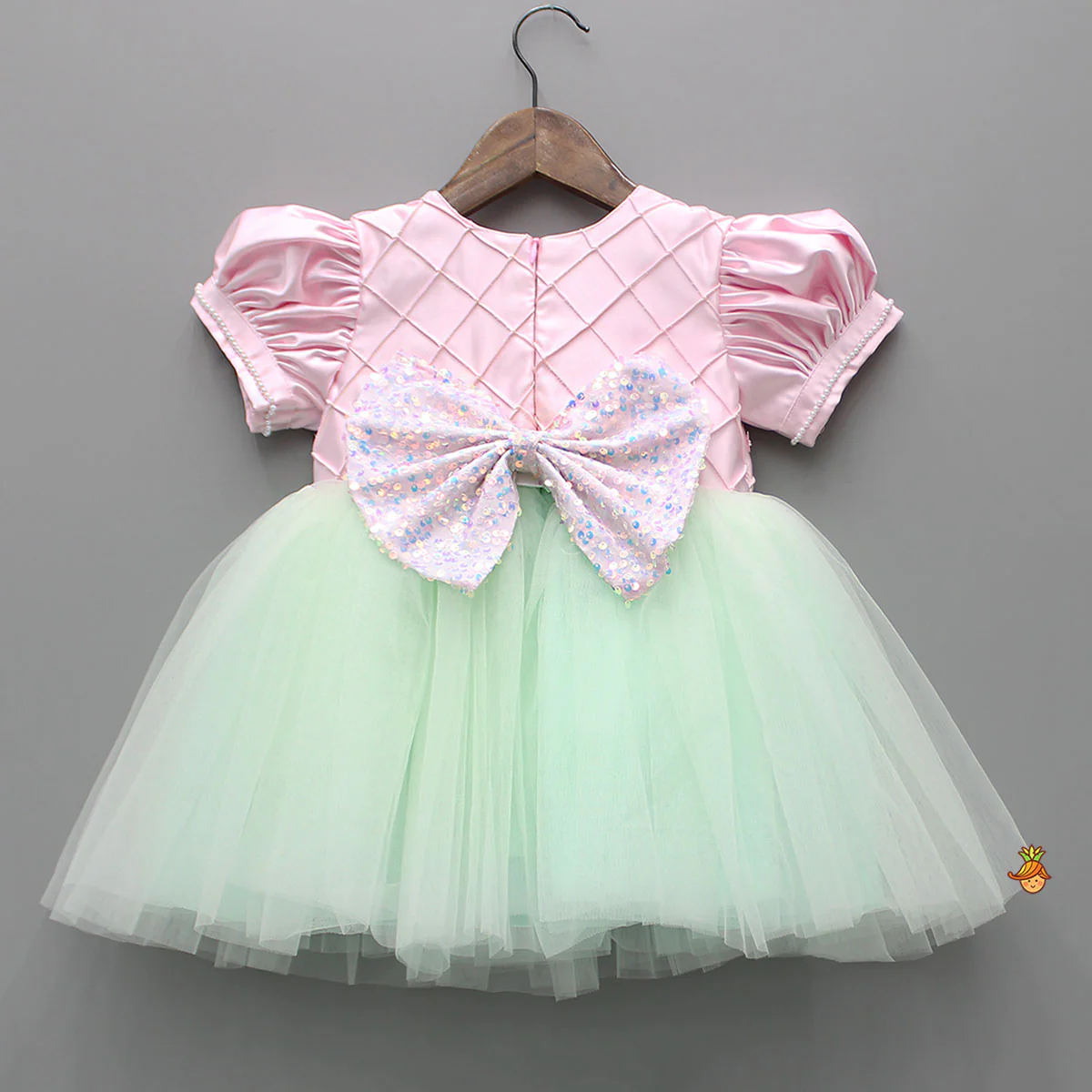 Sequins Butterflies Embellished Yoke Flared Dress - Image 2