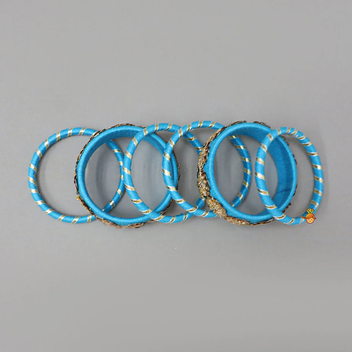 Sequins-Detailed Thread Bangles - Image 3