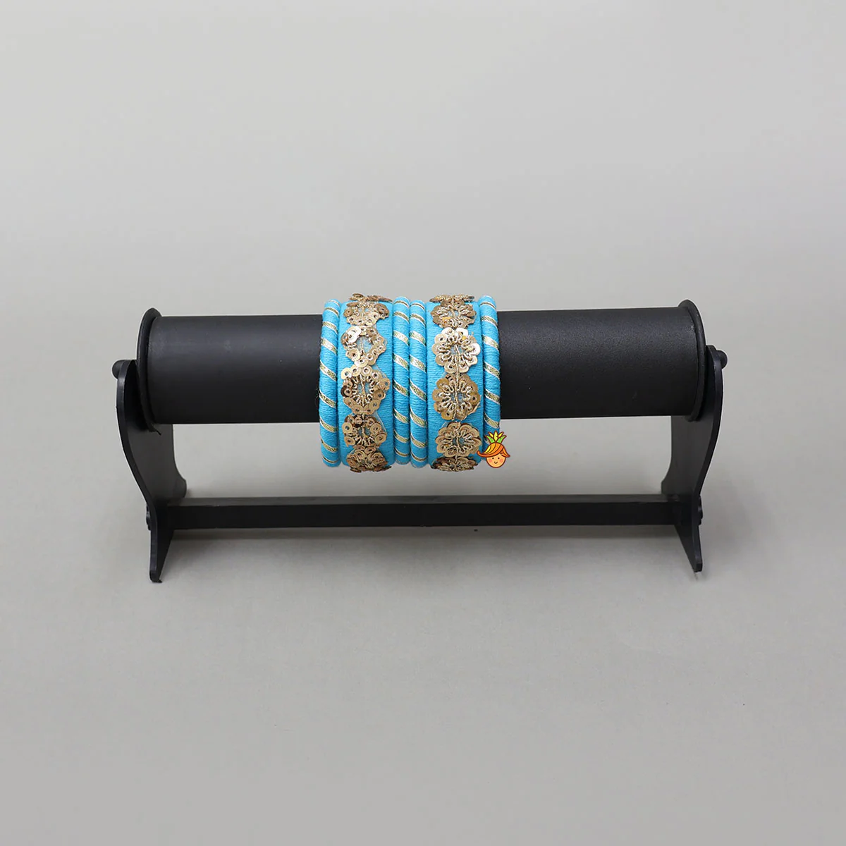 Sequins-Detailed Thread Bangles - Image 4