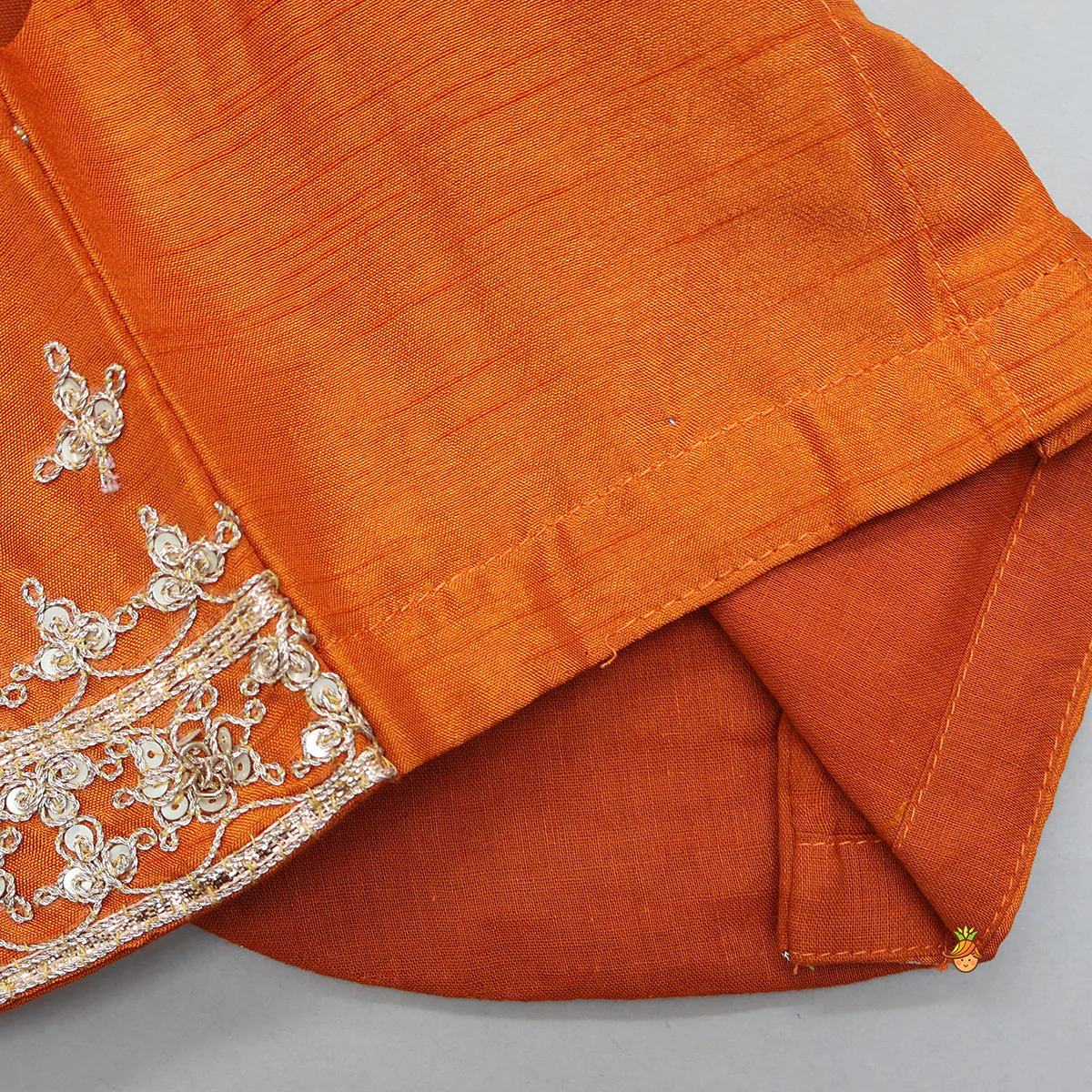Sequins Embroidered Crop Top And Contrasting Lehenga With Matching Dupatta - Image 6