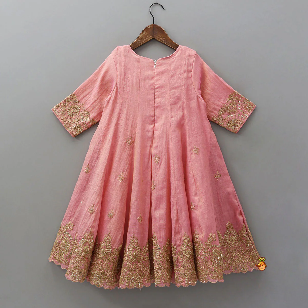 Shimmery Gorgeous Anarkali With Matching Dupatta - Image 2