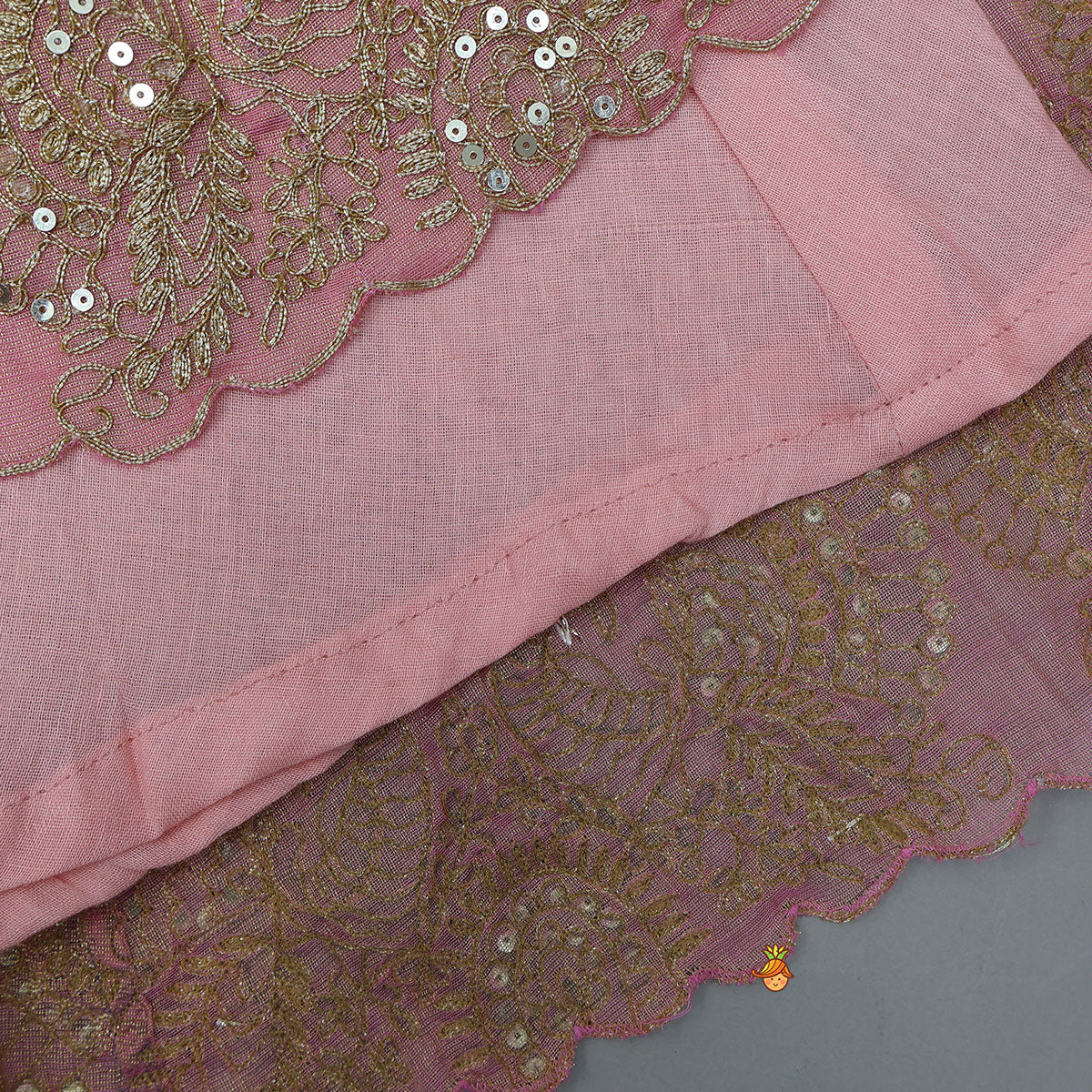 Shimmery Gorgeous Anarkali With Matching Dupatta - Image 5