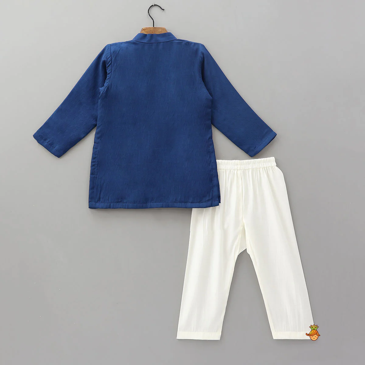 Side Button Detail Kurta With Pyjama - Image 2