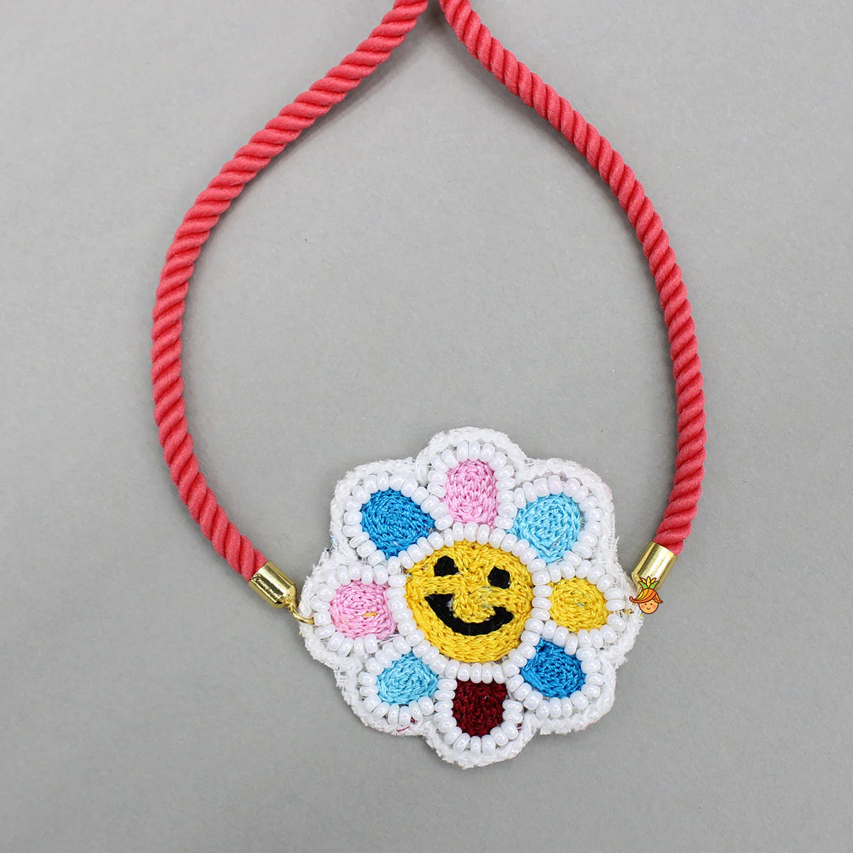 Smiley Floral Rakhi - Image 3