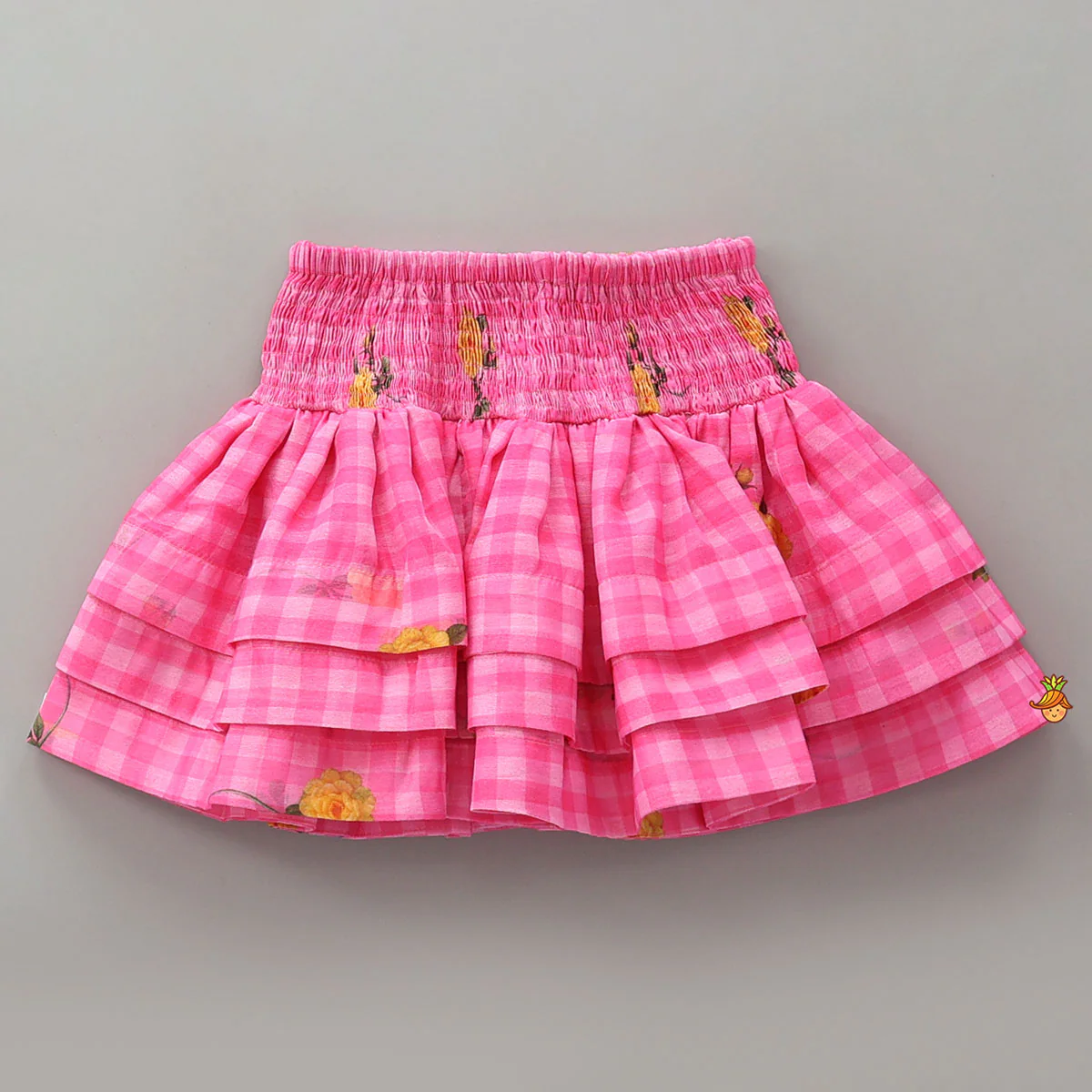 Smocked Back Crop Top With Elasticated Skirt And Matching Head Band - Image 5